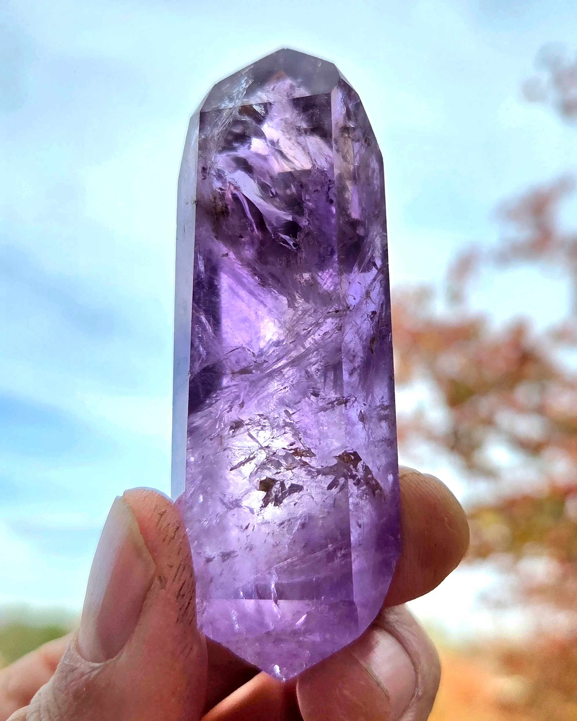 Amethyst- A-grade double terminated points - size B - Image 6