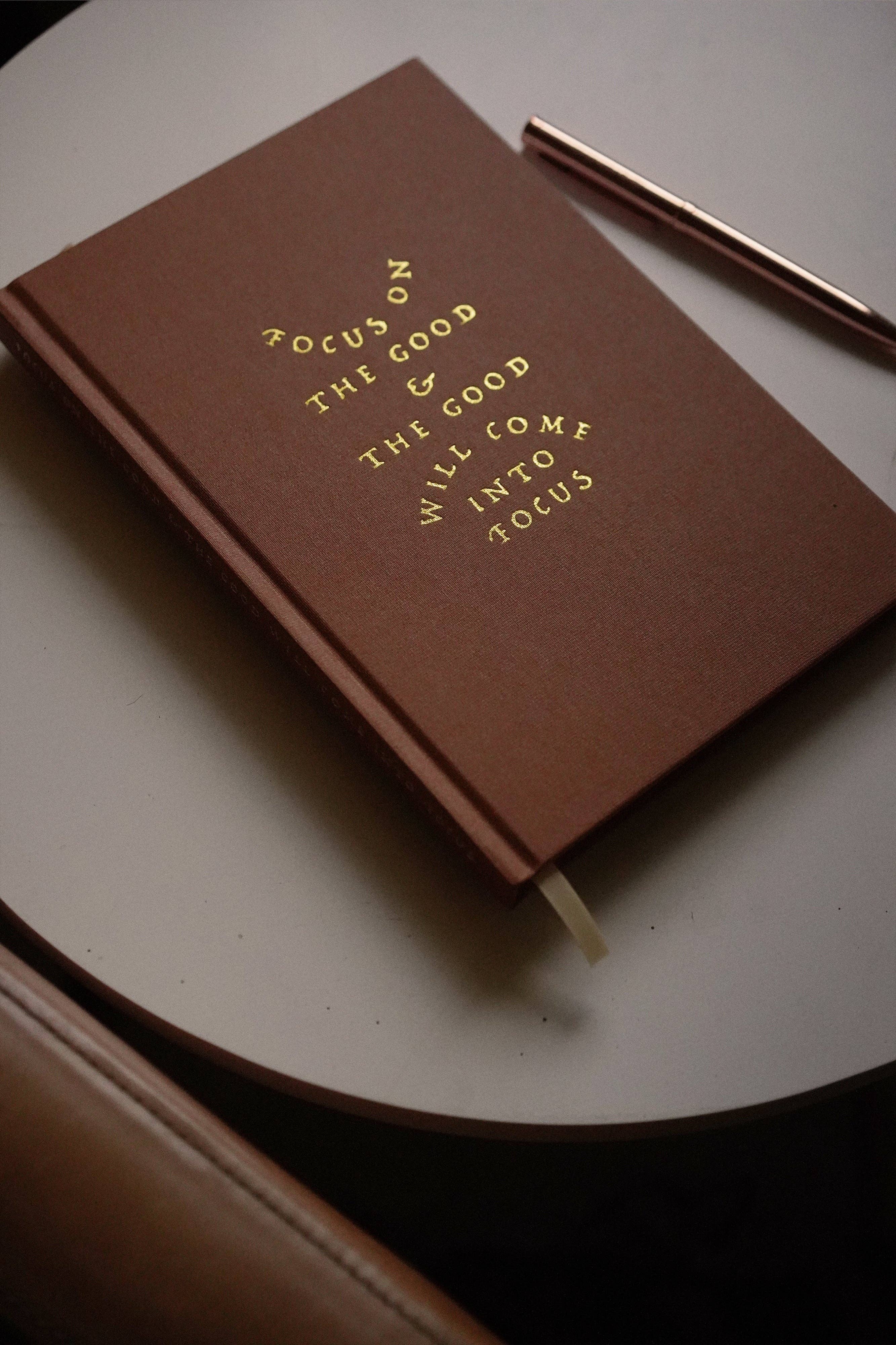 'Focus On The Good' Linen Bound Journal - Image 3